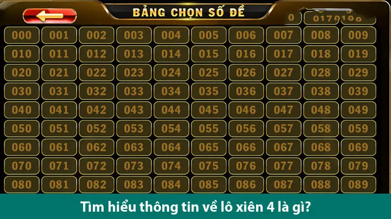 Đánh lô xiên 4 ăn bao nhiêu? Cách chơi chuẩn xác, dễ trúng